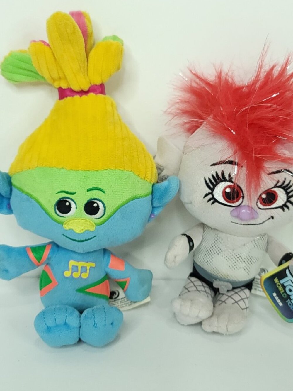 DreamWorks Trolls World Tour Barb Tresillo Plush Stuffed Animal 9" Lot Of 2